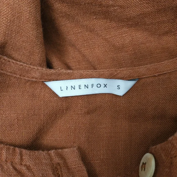linenfox Bloom Linen Dress small in terracotta - Picture 10 of 10